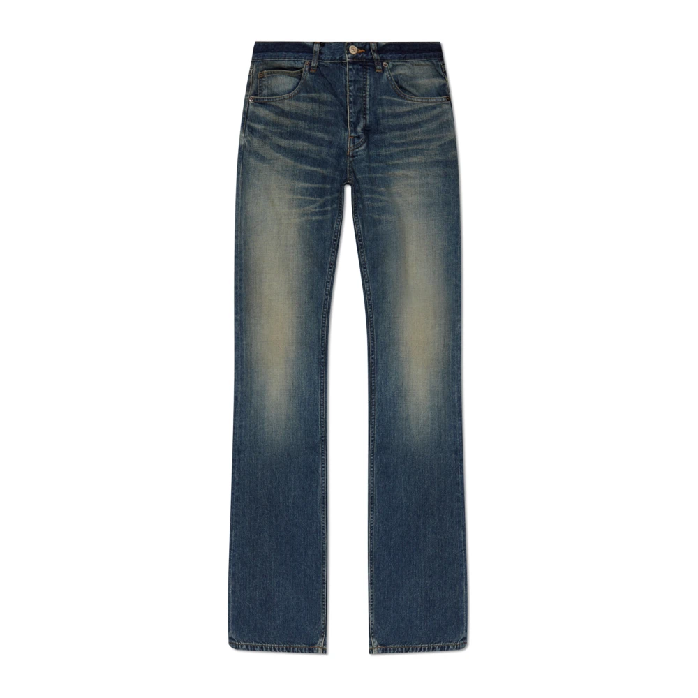 Balenciaga Jeans met vintage-effect Blue Dames