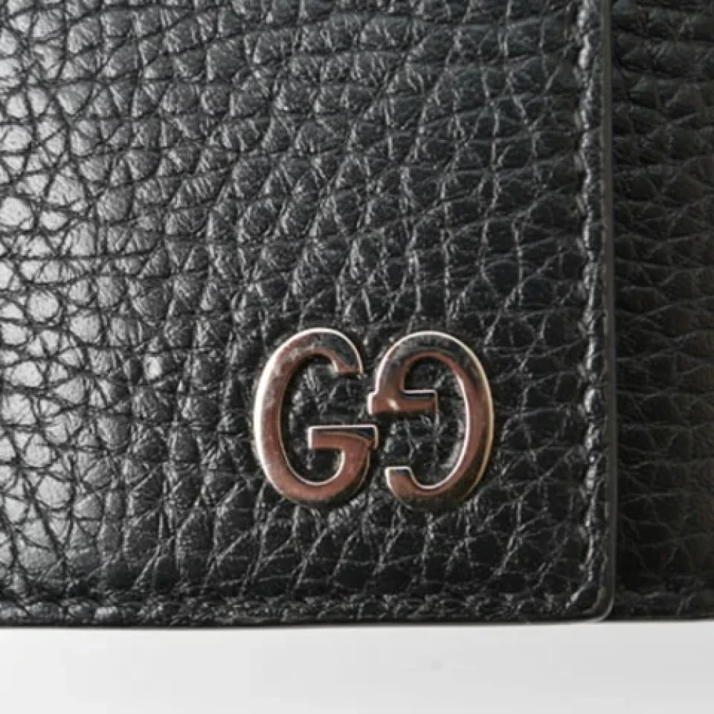 Gucci Vintage Pre-owned Leather key-holders Black Dames