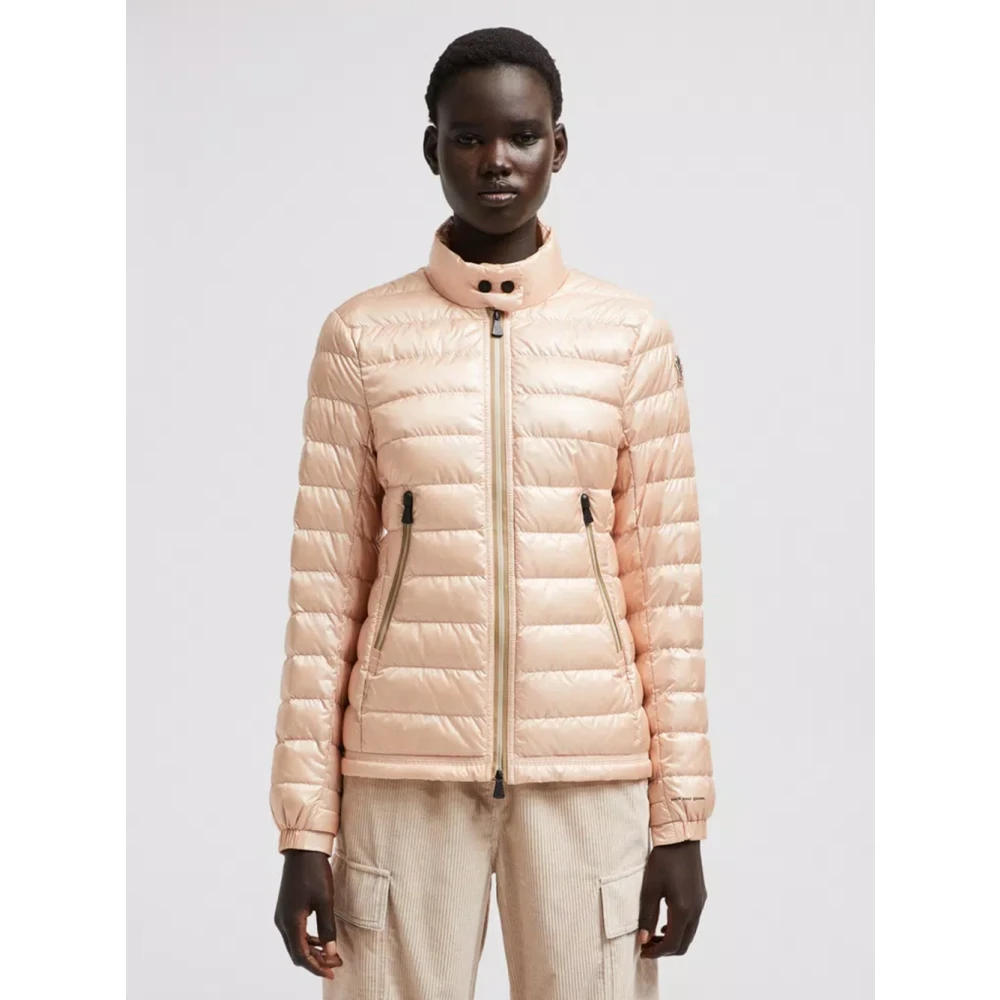 Moncler Roze Donsgevulde Opvouwbare Jas Pink Dames
