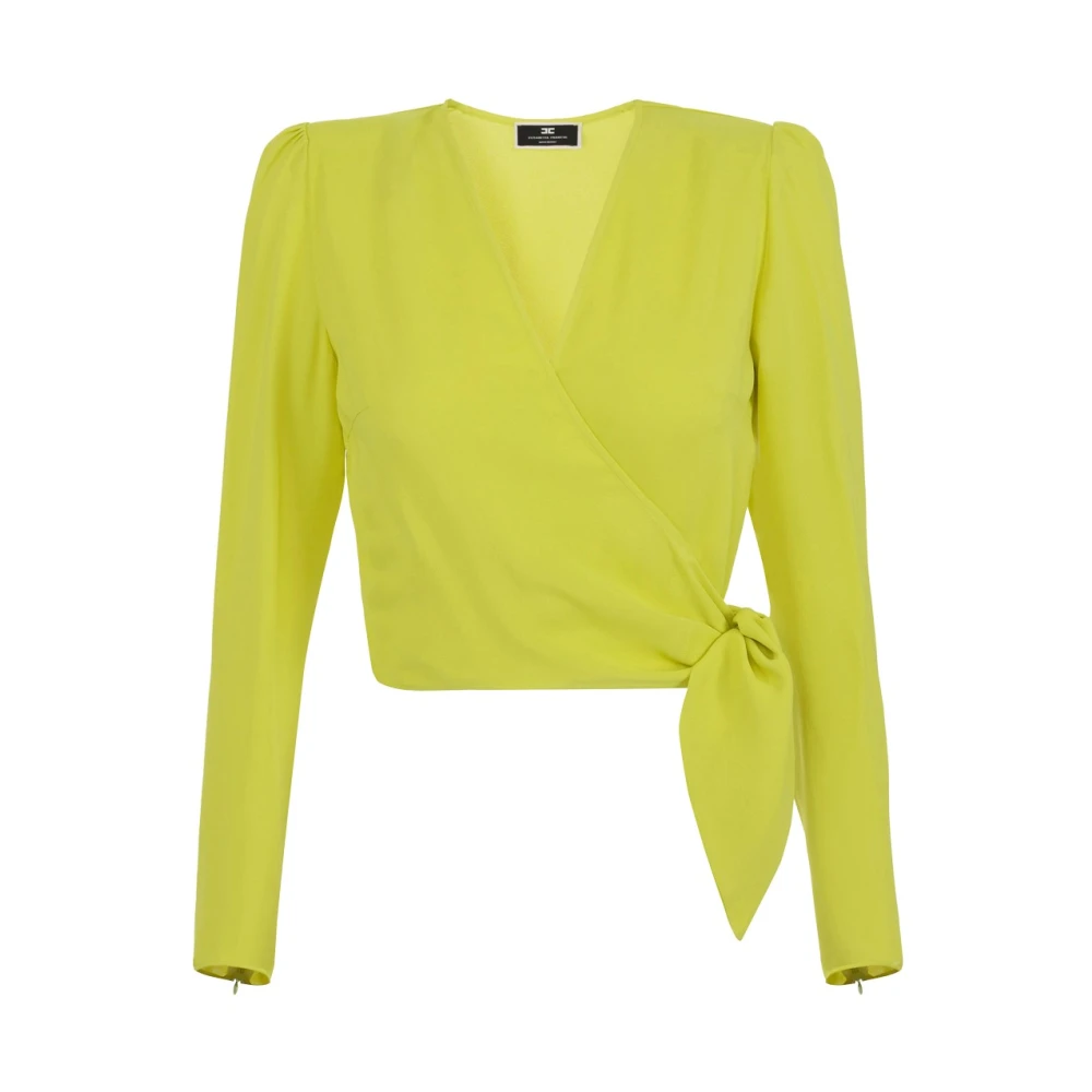 Elisabetta Franchi Gele Shirts voor Vrouwen Yellow Dames