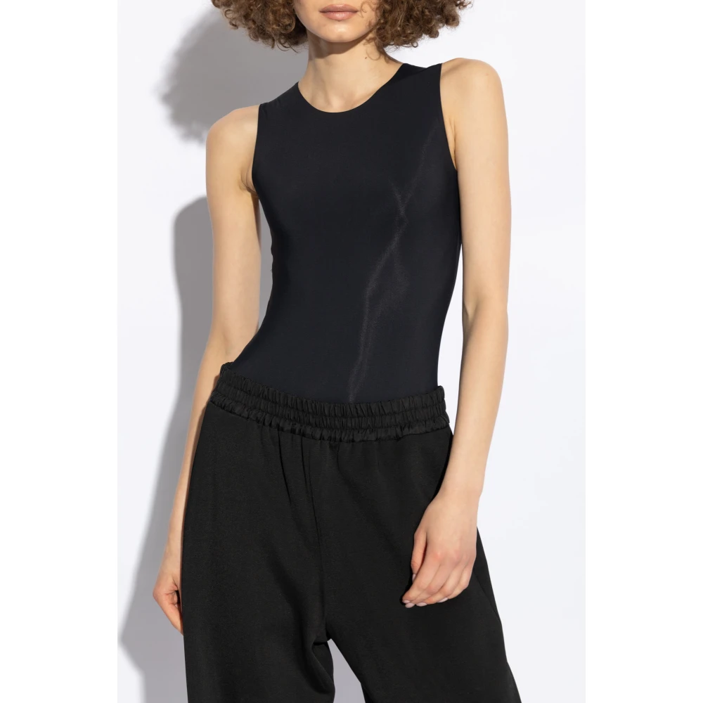 Jil Sander Mouwloze bodysuit Black Dames