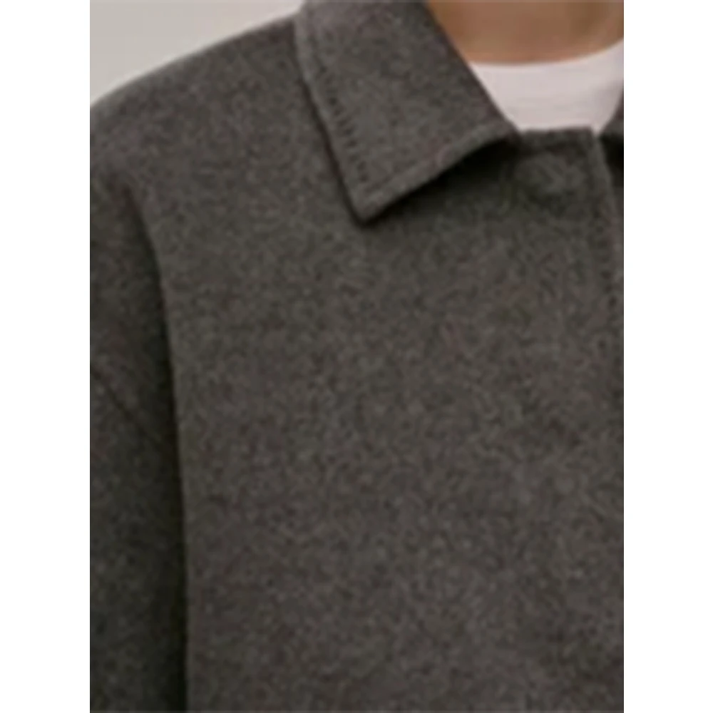 Birgitte Herskind Lux Coat met Verborgen Ritssluiting Gray Dames