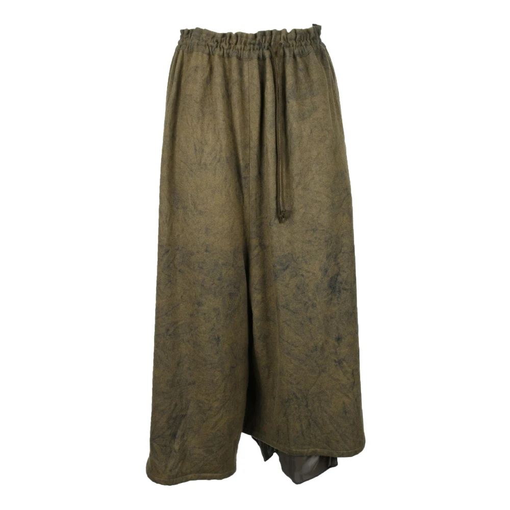 Yohji Yamamoto Broek Green Dames