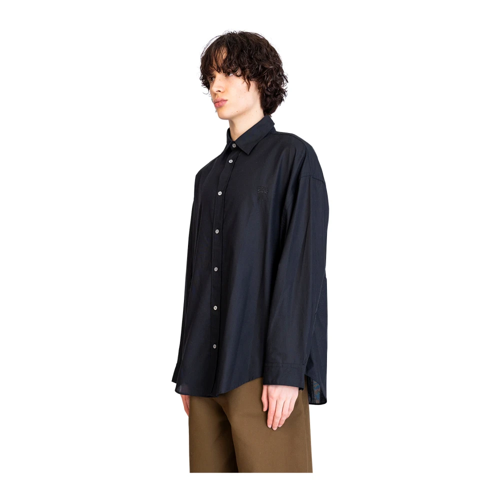 Acne Studios Zwarte Button-Up Shirt Black Heren