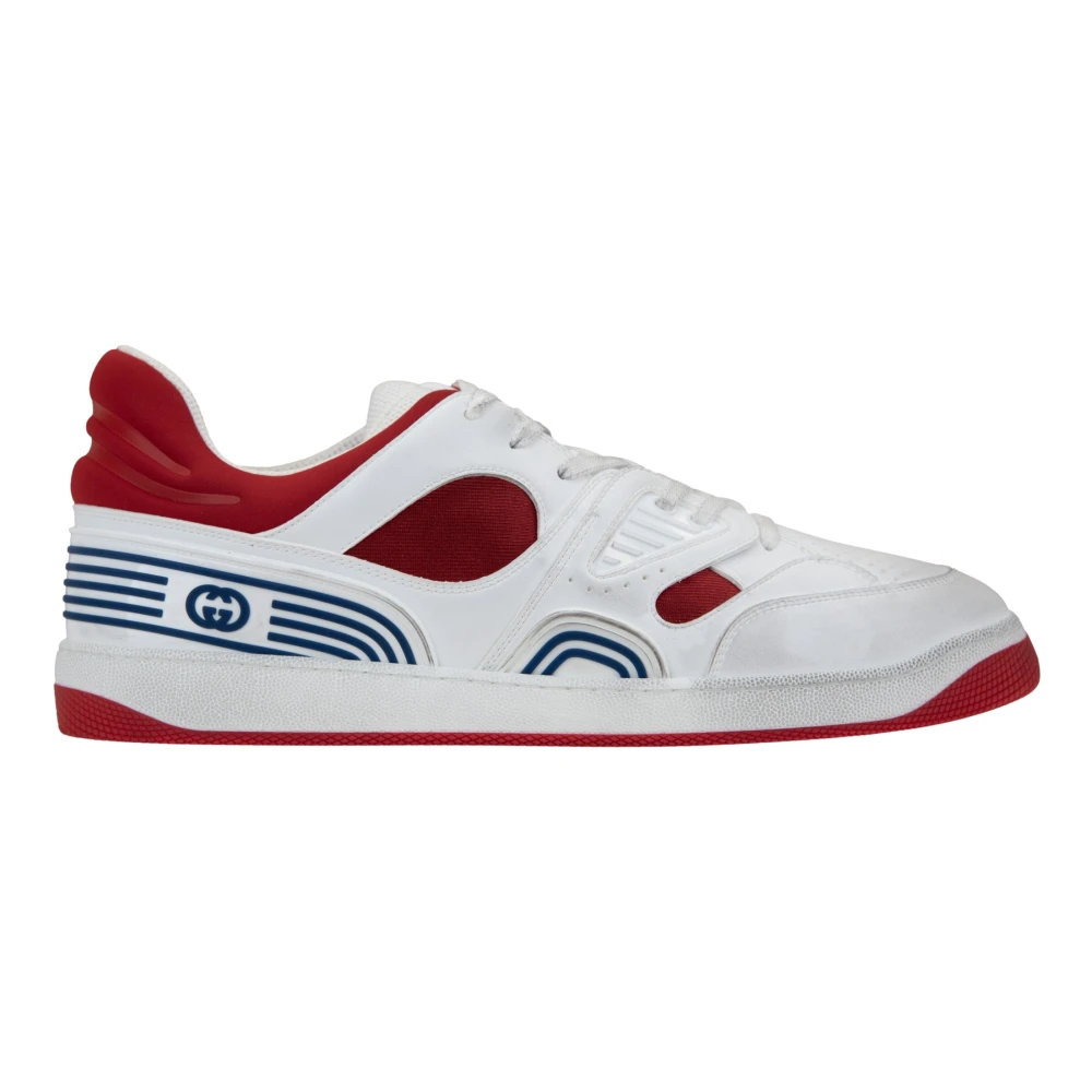 Gucci Lace-Up Sneakers Heren Schoenen Wit