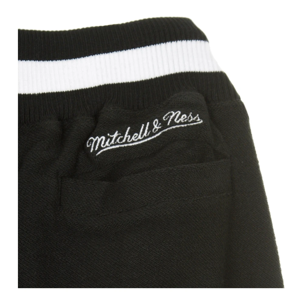 Mitchell & Ness Omgekeerde Fleece Tearaway Broek Black Heren