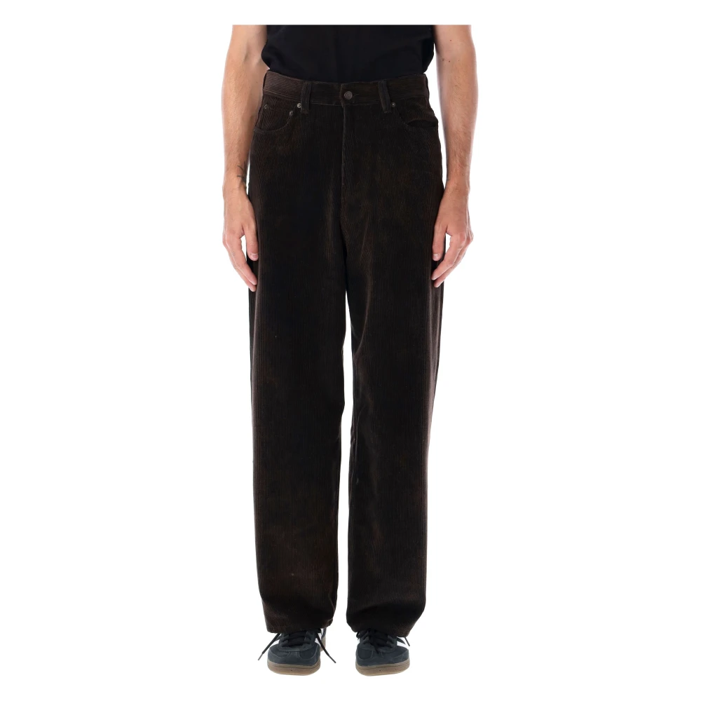 Haikure Jo Velvet Broek Brown Heren