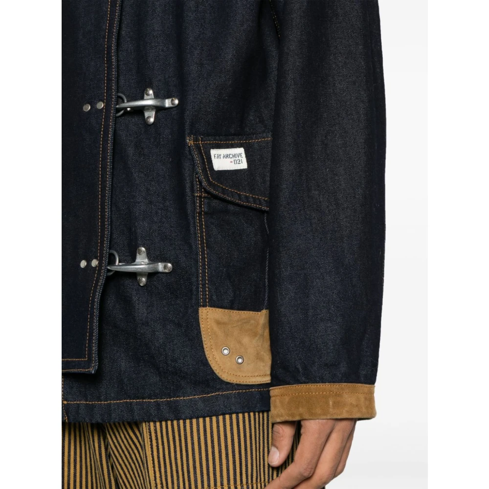 Fay Stijlvolle Jas Blue Heren