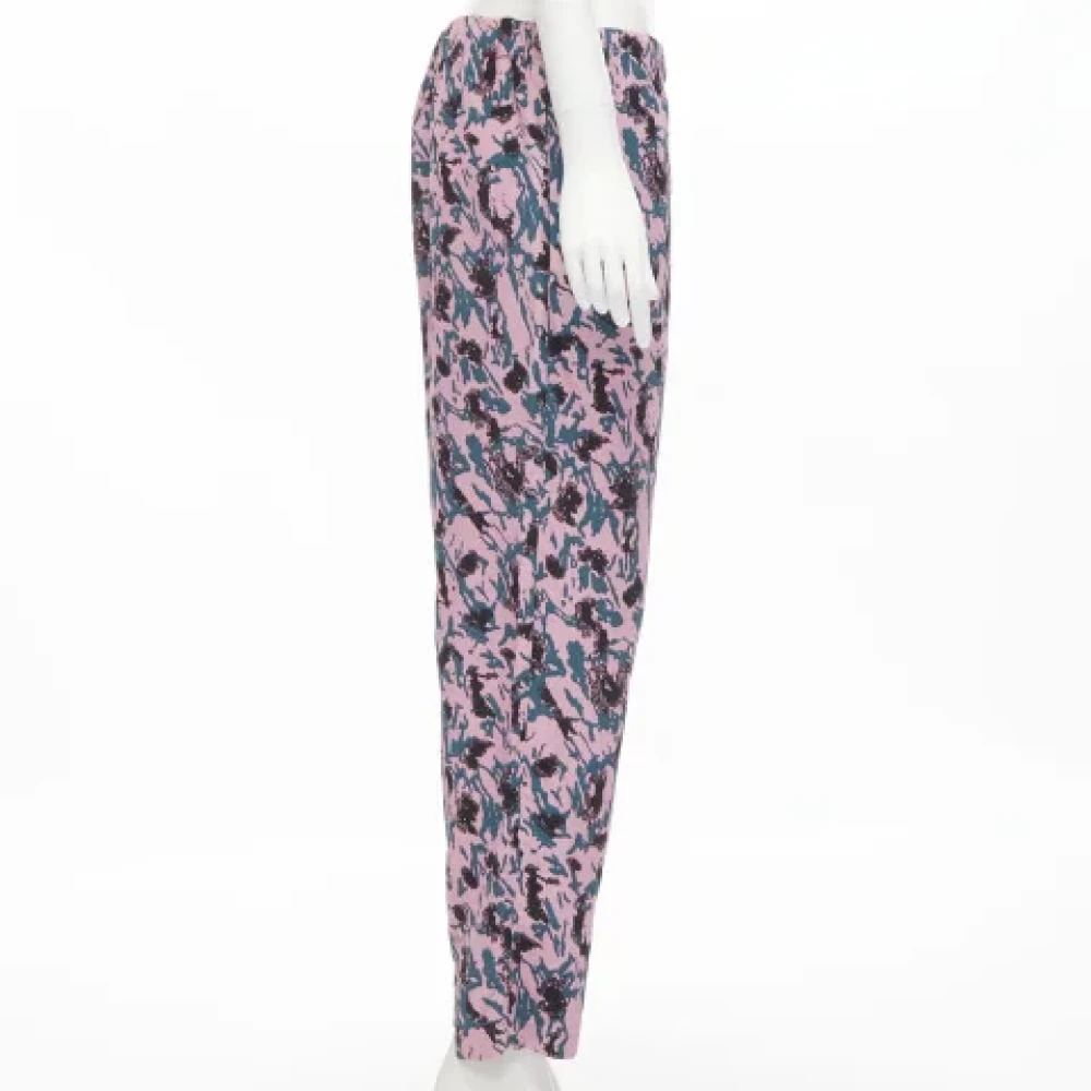 Marni Pre-owned Viscose bottoms Pink Dames