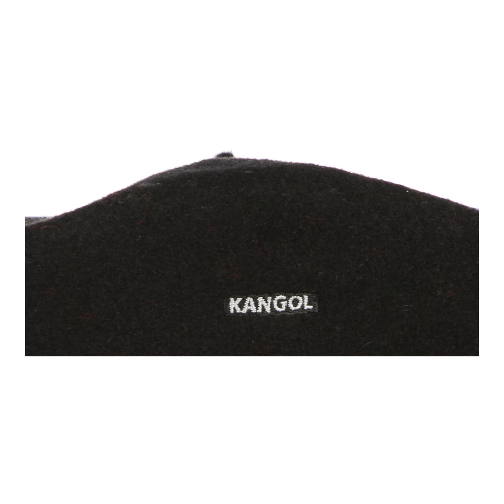 Kangol Zwarte Wollen Baret Hoed Black Heren