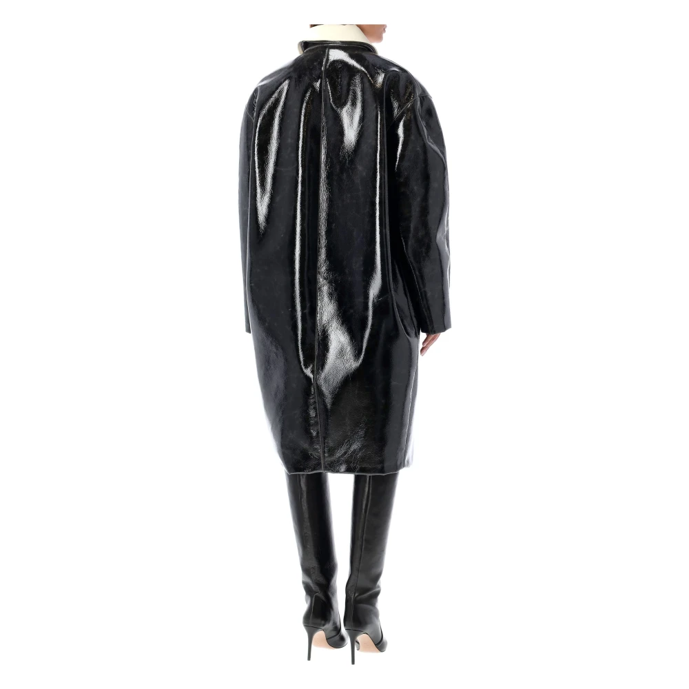 Philosophy di Lorenzo Serafini Zwarte Gecoate Overjas Aw24 Black Dames