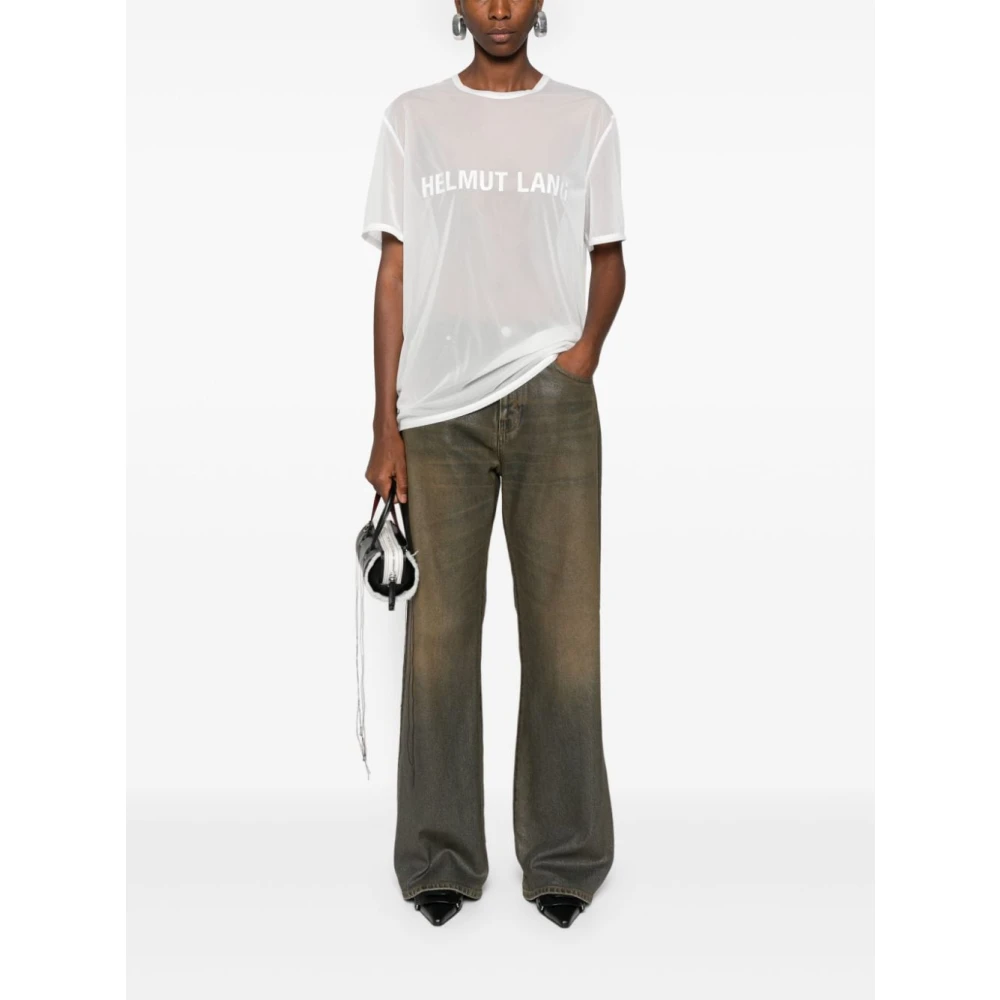 pinko Bruine Denim Straight Leg Broek Brown Dames