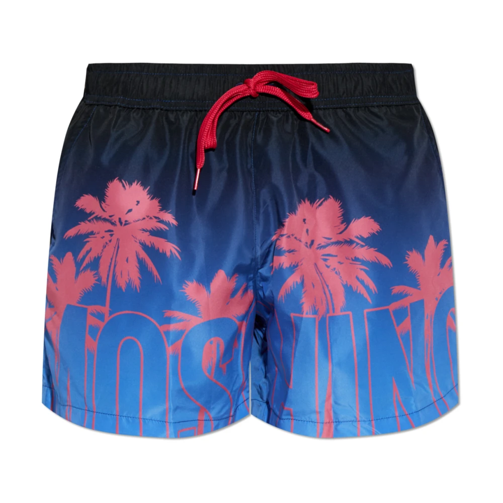 Moschino Uomo Blu Costumi Da Bagno, Xl, New,