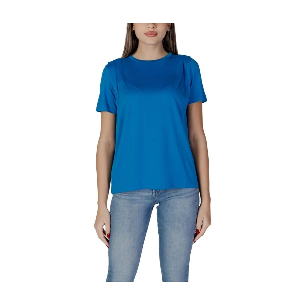 b.Young Blauwe Modale Top Damescollectie Blue Dames