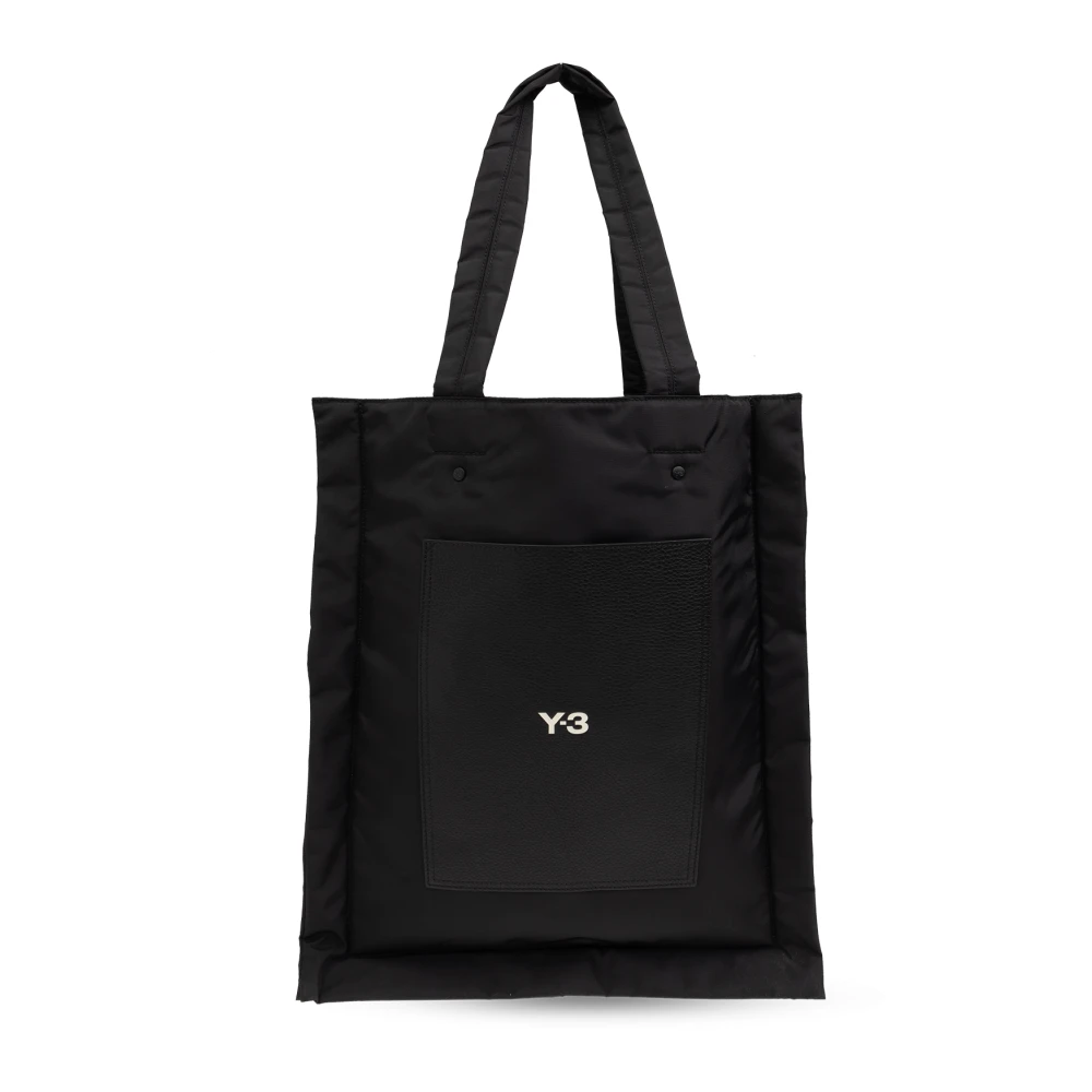Y-3 Shopper tas met logo Black Heren