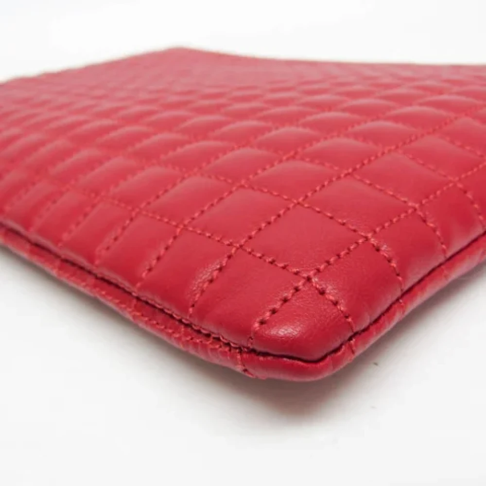 Celine Vintage Pre-owned Leather clutches Red Dames