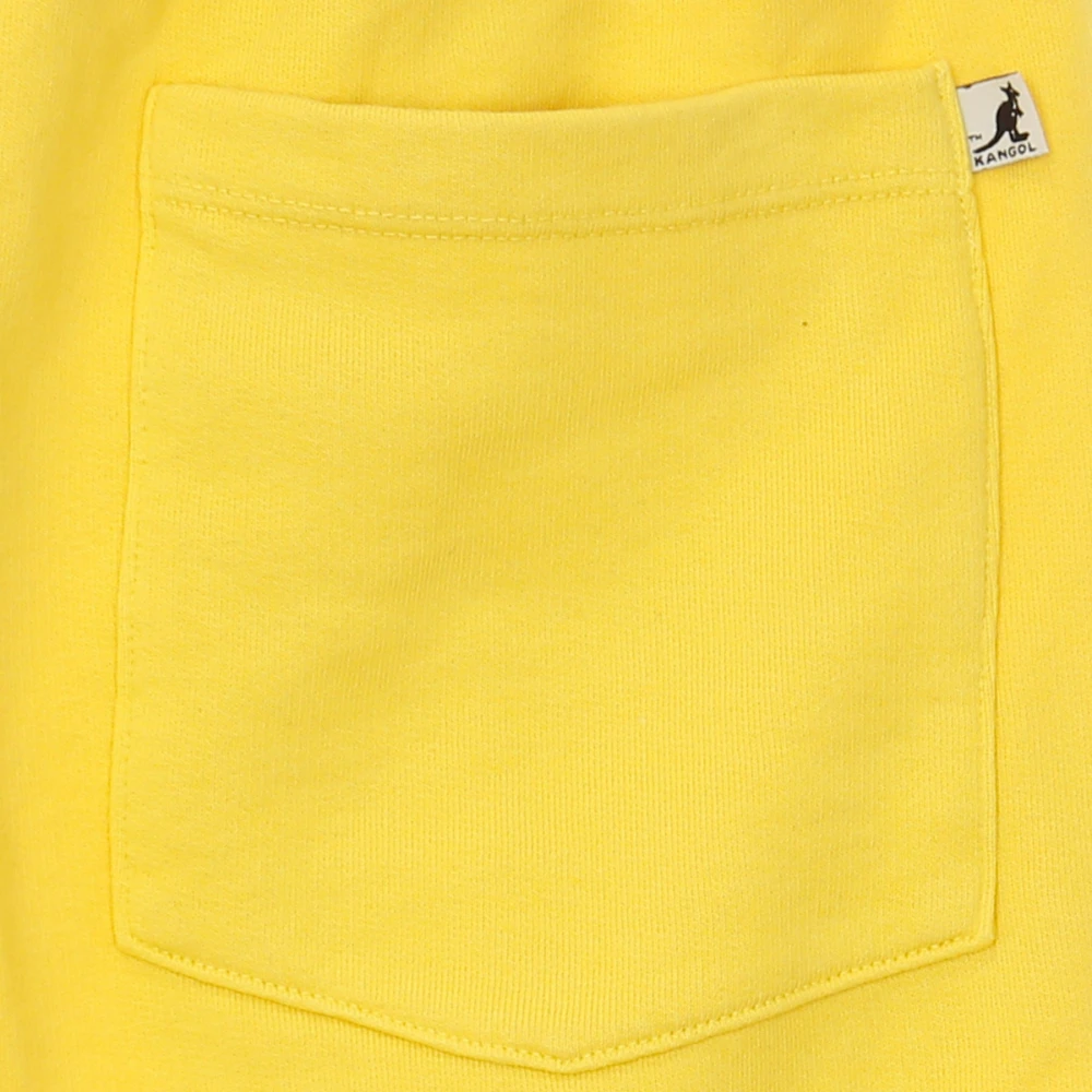 Kangol Zwart Gele Tracksuit Shorts Yellow Heren
