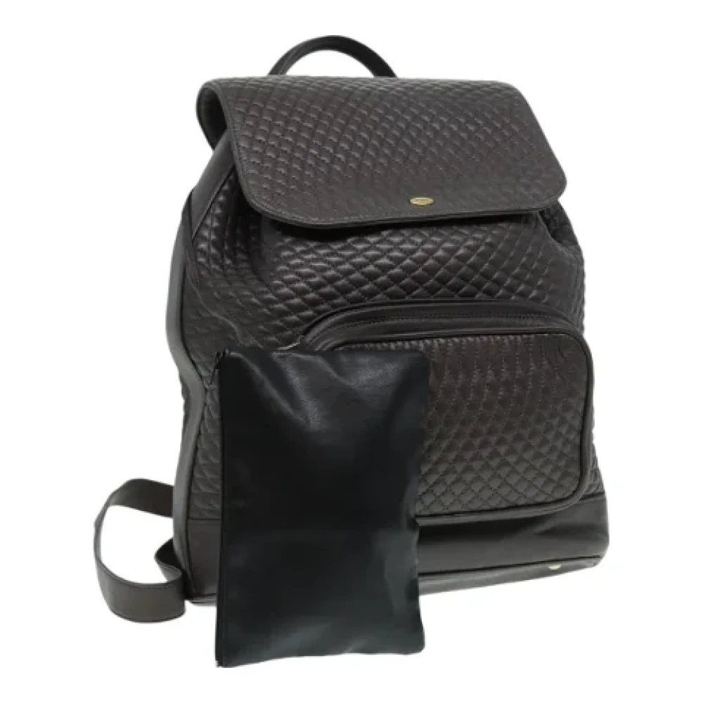 Bally Pre-owned Leather backpacks Black Dames