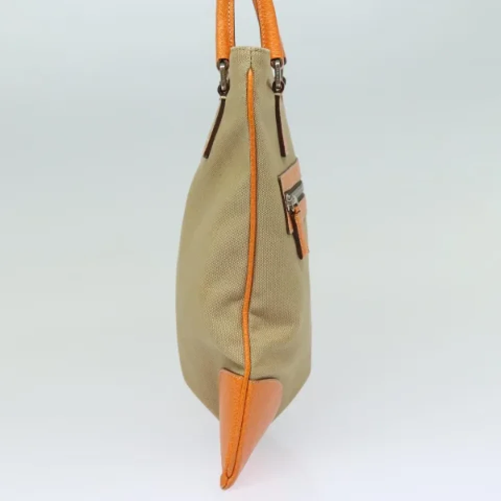 Prada Vintage Pre-owned Canvas handbags Orange Dames