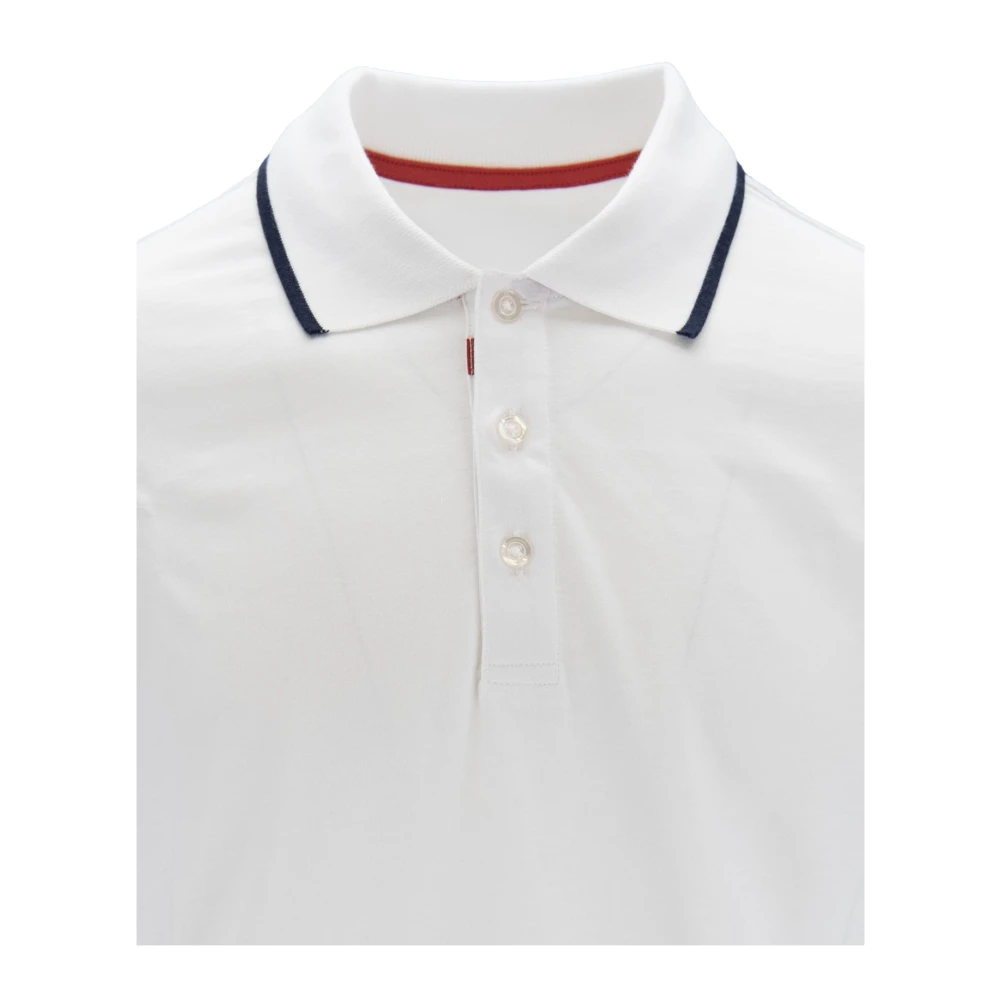 Fay Klassieke Katoenen Poloshirt White Heren