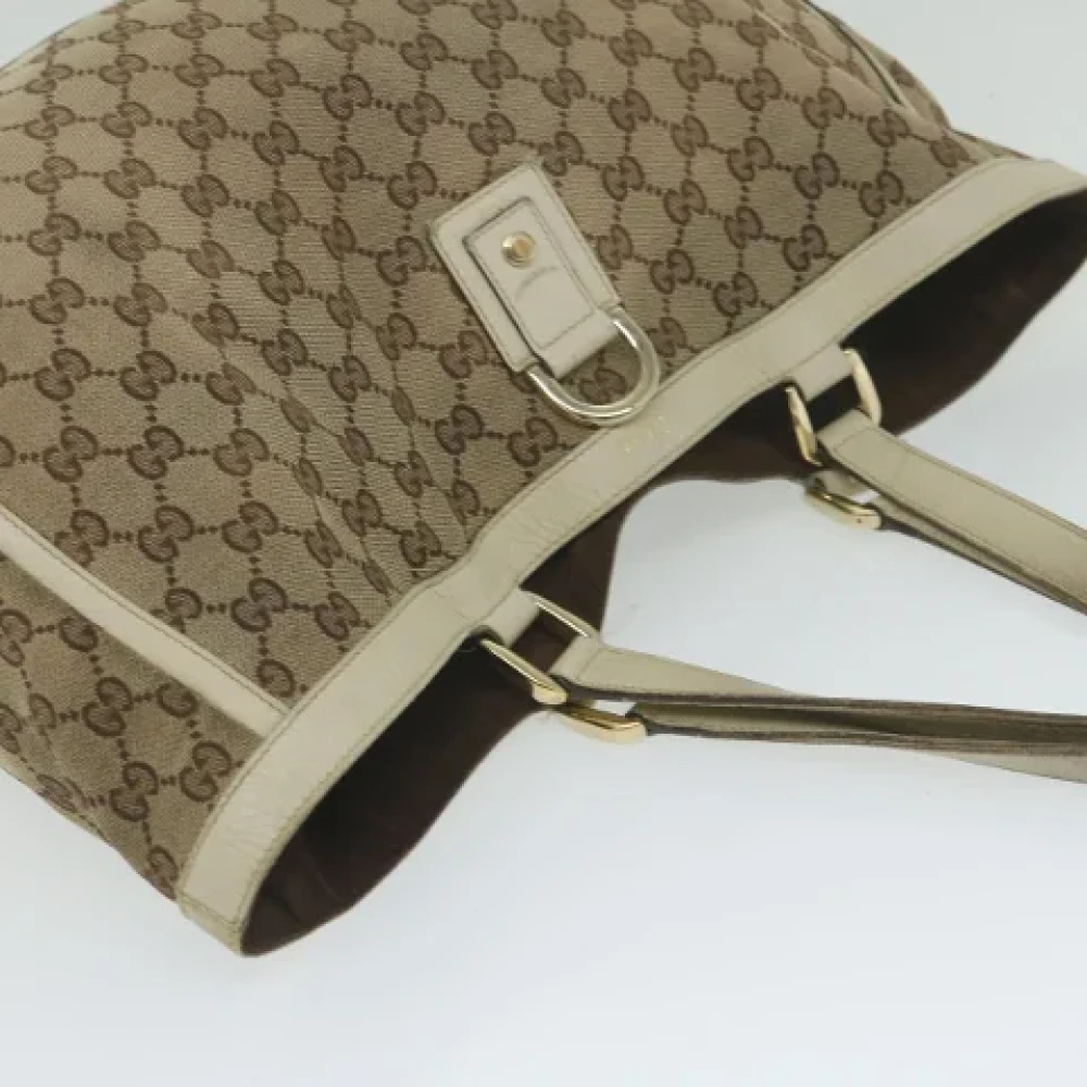 Gucci Vintage Pre-owned Canvas totes Beige Dames