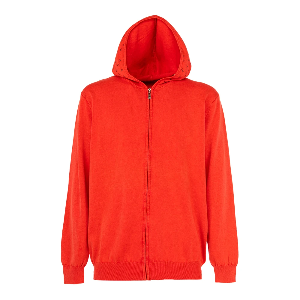 Cashmere Company Hoodie met ontwerpen Red Heren