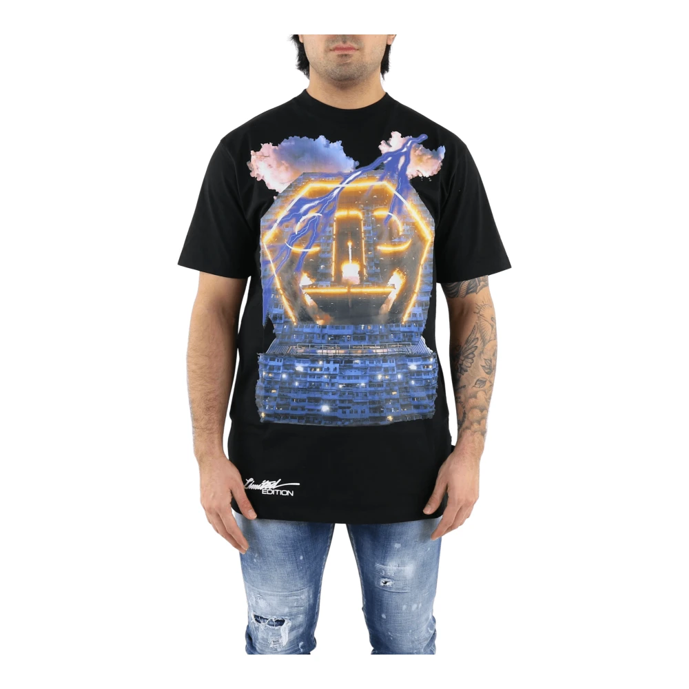 Philipp Plein Heren T-shirt Round Neck Black Heren