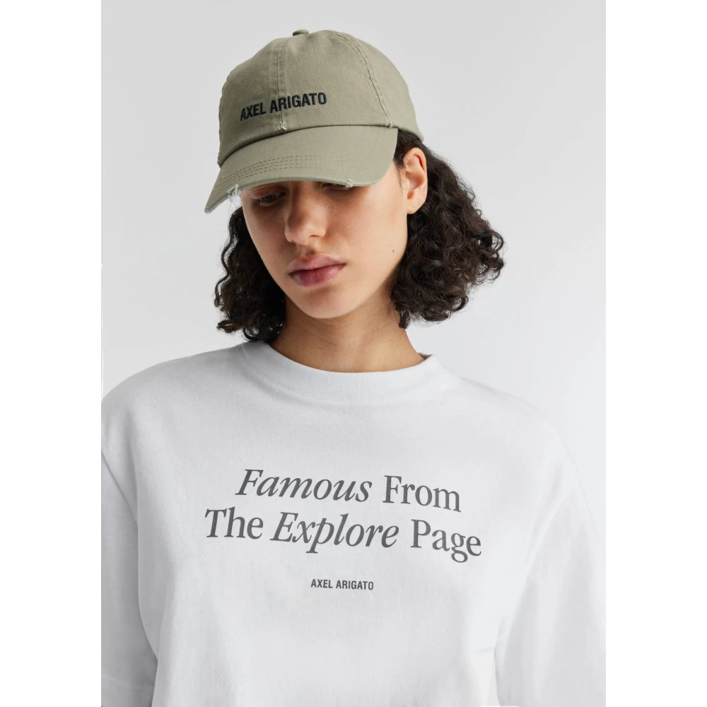 Axel Arigato Famous Printed T-Shirt White Dames