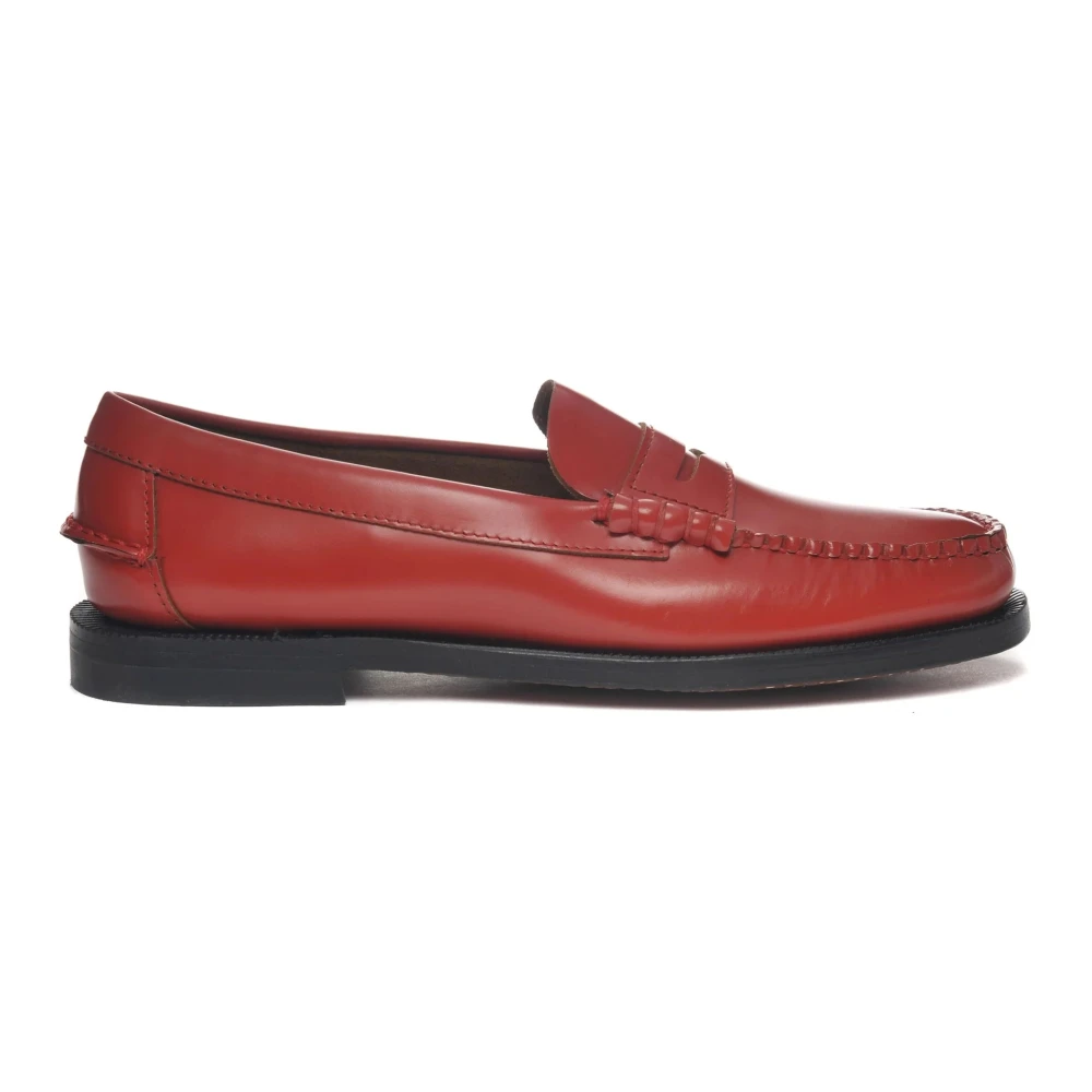 Sebago Beefroll Penny Loafers Red, Dam