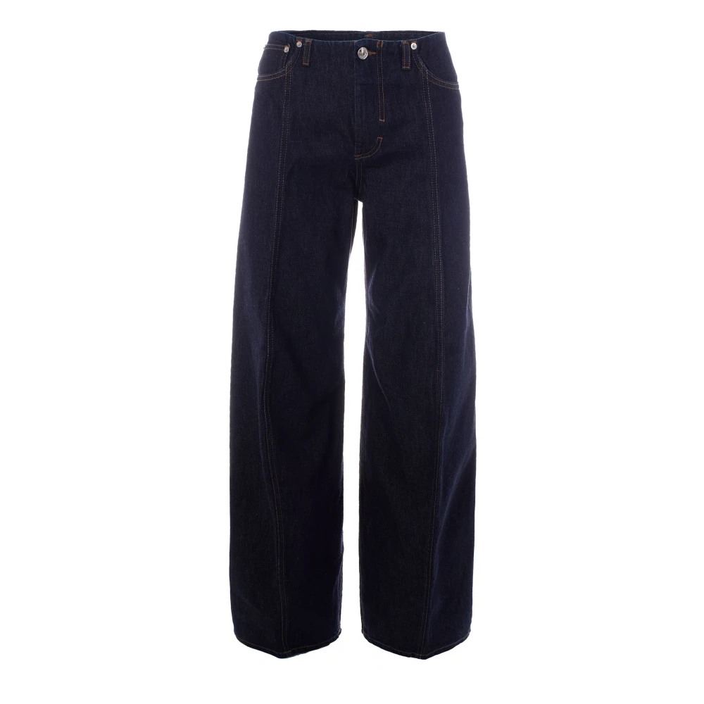 Sportmax Women's Blue Wide Jeans, W27, Jeans