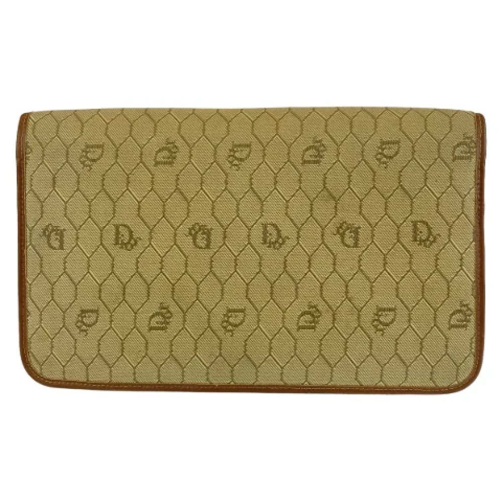 Dior Vintage Pre-owned Canvas dior-bags Beige Dames