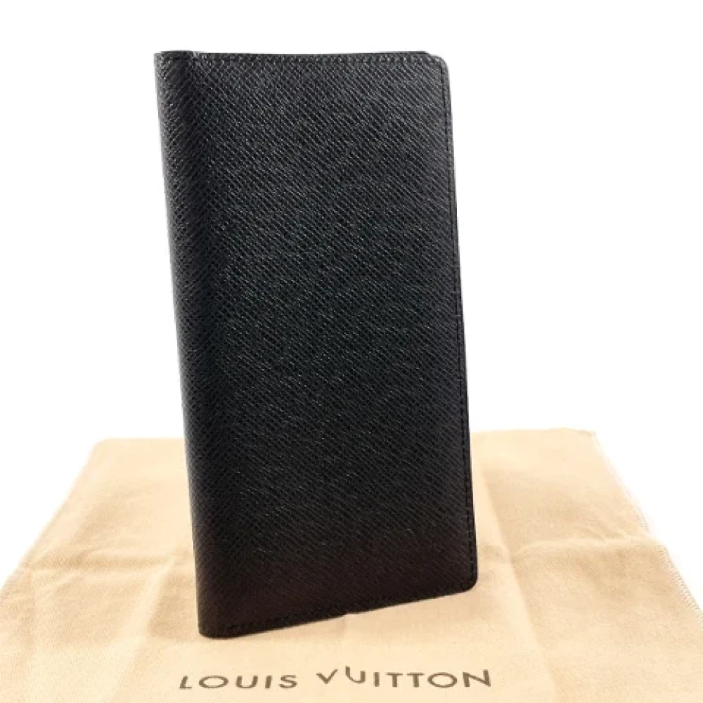 Louis Vuitton Vintage Pre-owned Leather wallets Black Heren