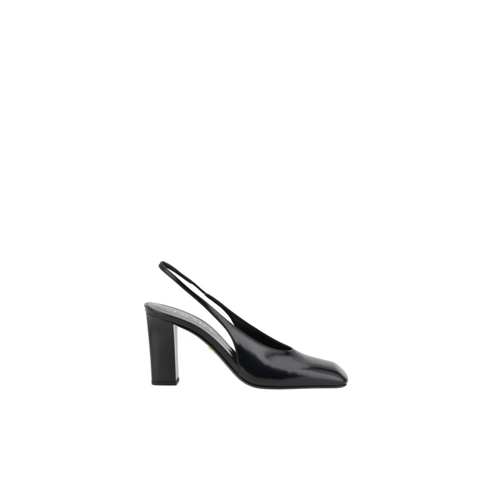 Prada Black Calf Leather Pumps - EU37.5/US7.5 - Image 2