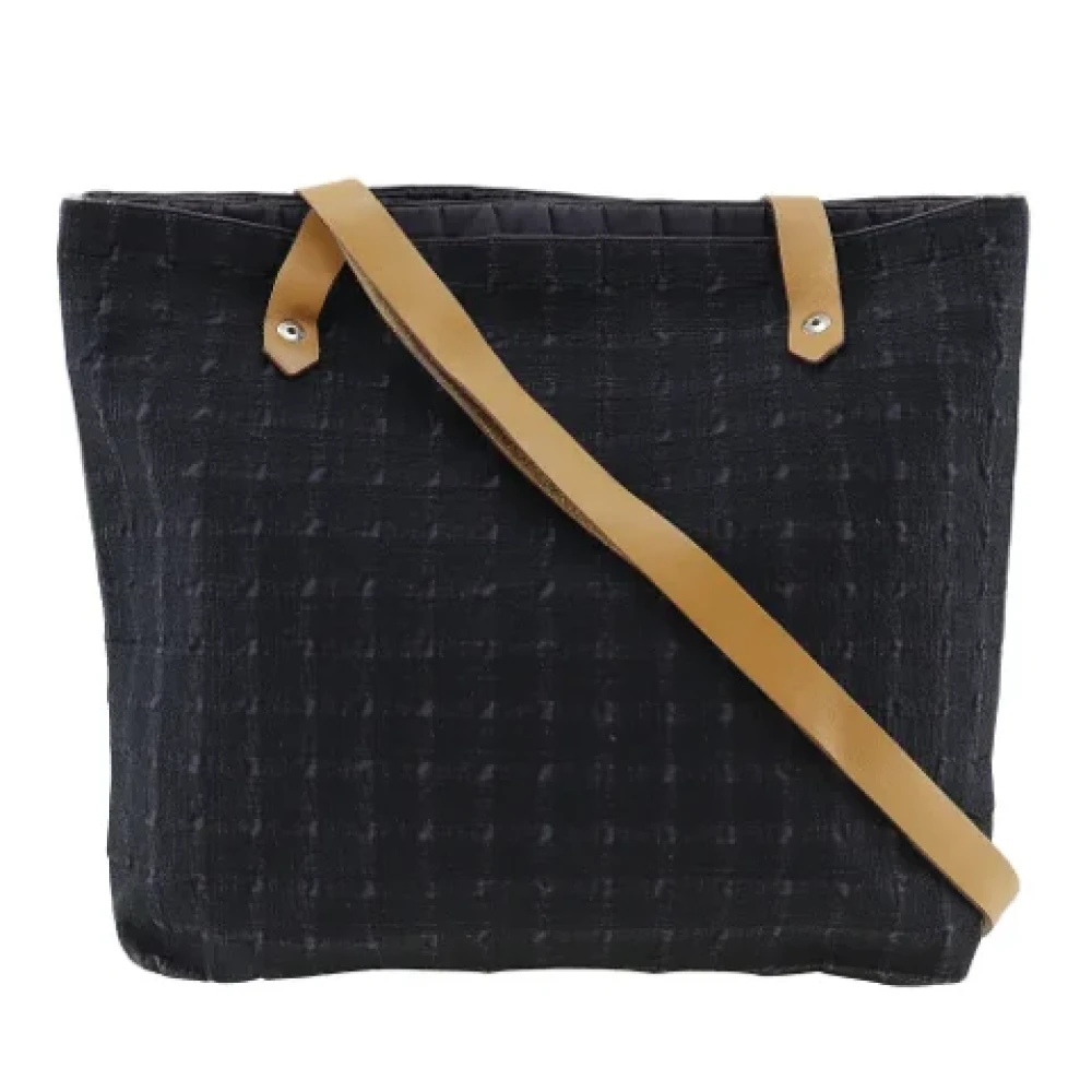 Hermès Vintage Pre-owned Canvas shoulder-bags Black Dames