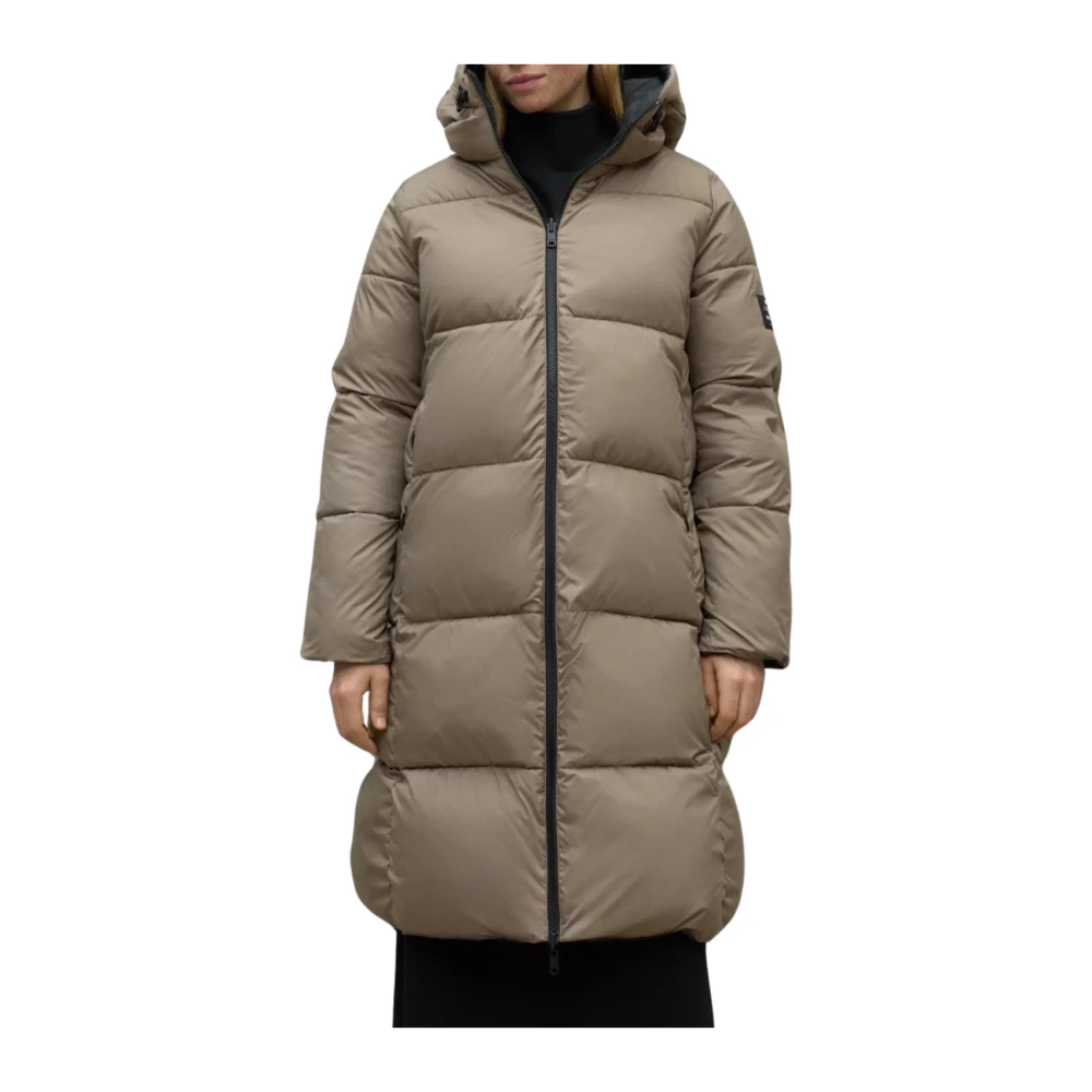 Ecoalf Omkeerbare jas voor vrouwen in het zwart Black Dames