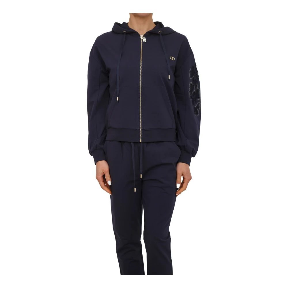 Liu Jo Damen Blau Sweatshirts & Hoodies, Sgröße: