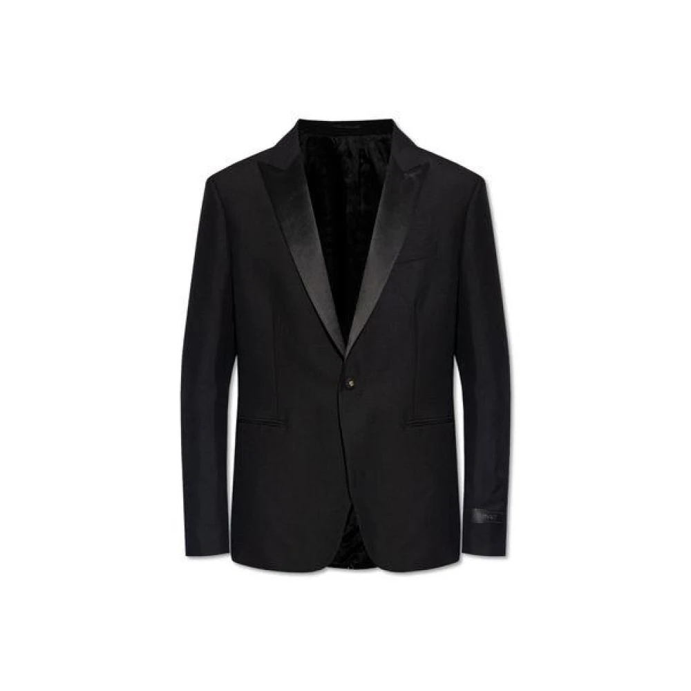 Versace Men's Black Blazers, M, Giacca