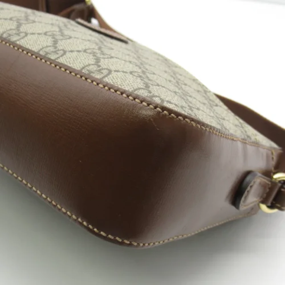 Gucci Vintage Pre-owned Canvas gucci-bags Beige Heren
