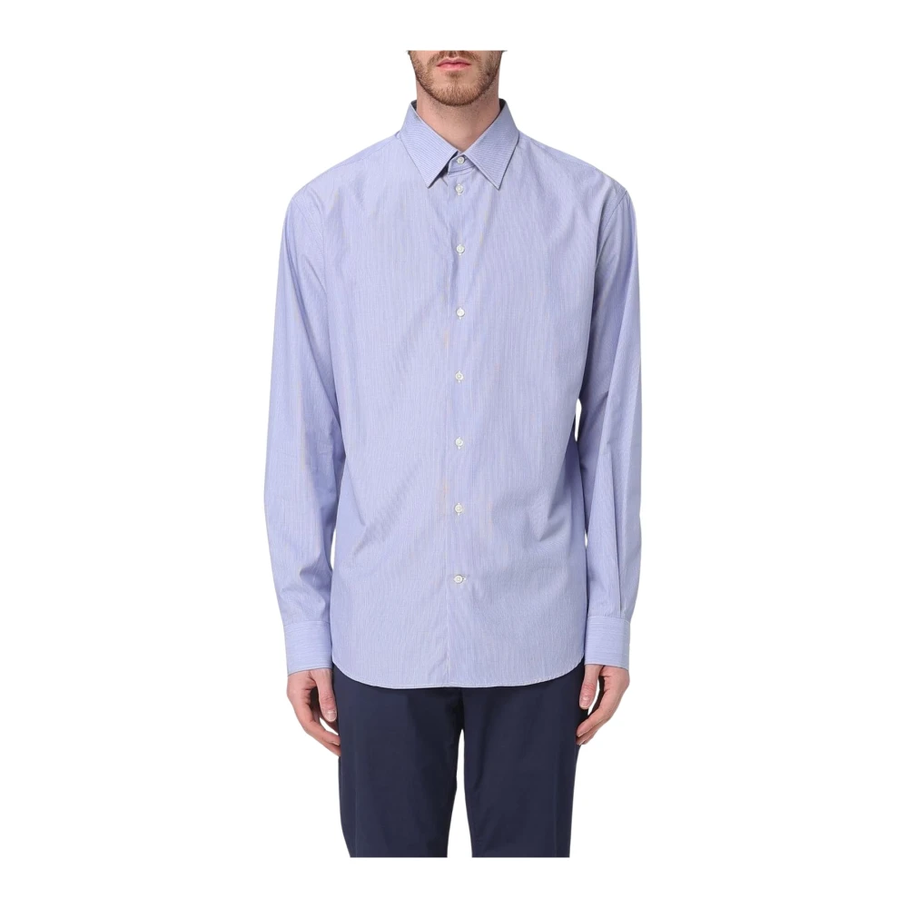 Emporio Armani Men's Blue Casual Shirts, Xl, Elegant Dress Shirt