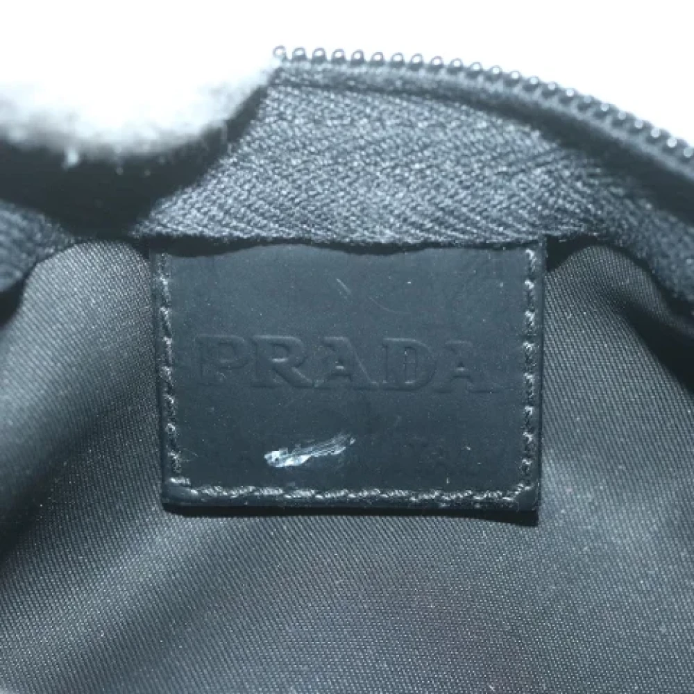 Prada Vintage Pre-owned Fabric clutches Black Dames