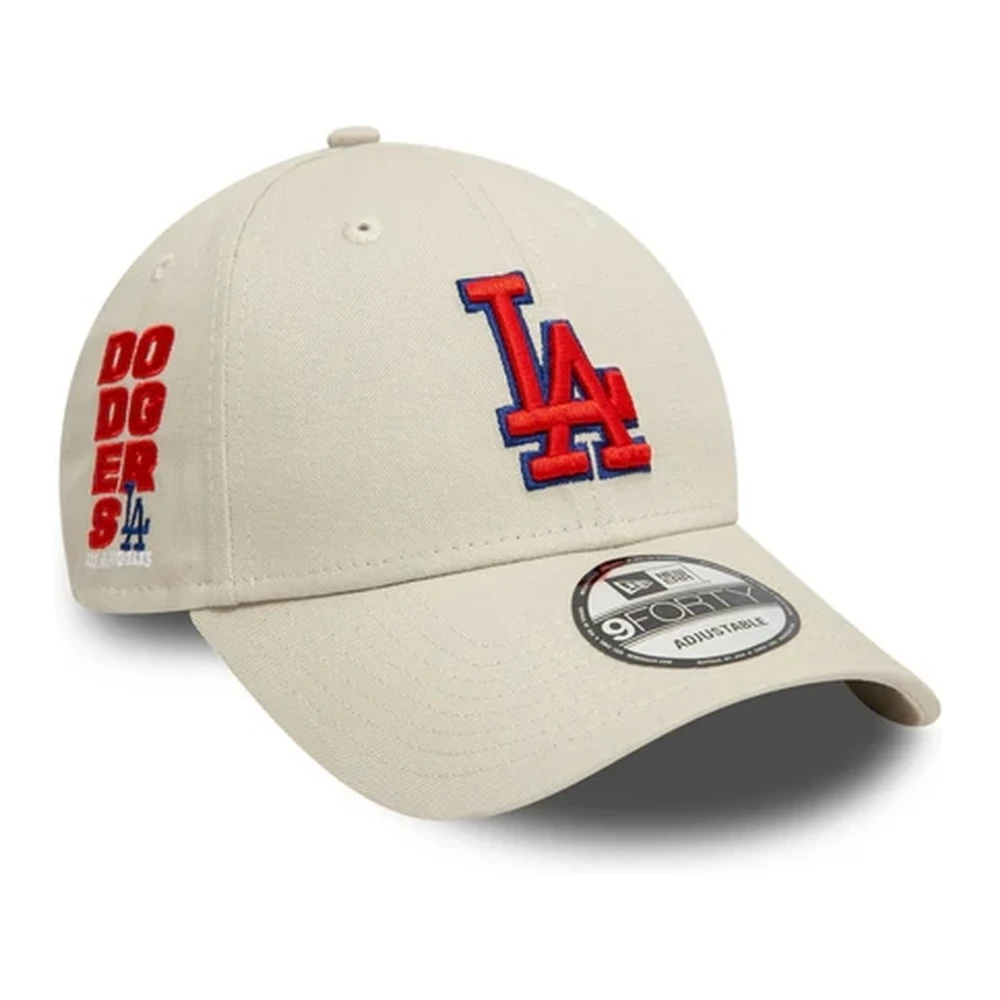 new era Beige Dodgers Side Patch Cap Beige Heren