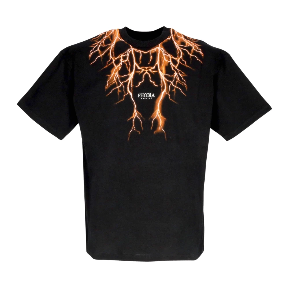 Phobia Archive Uomo Nero - Front Lightning Tee - Tops - L