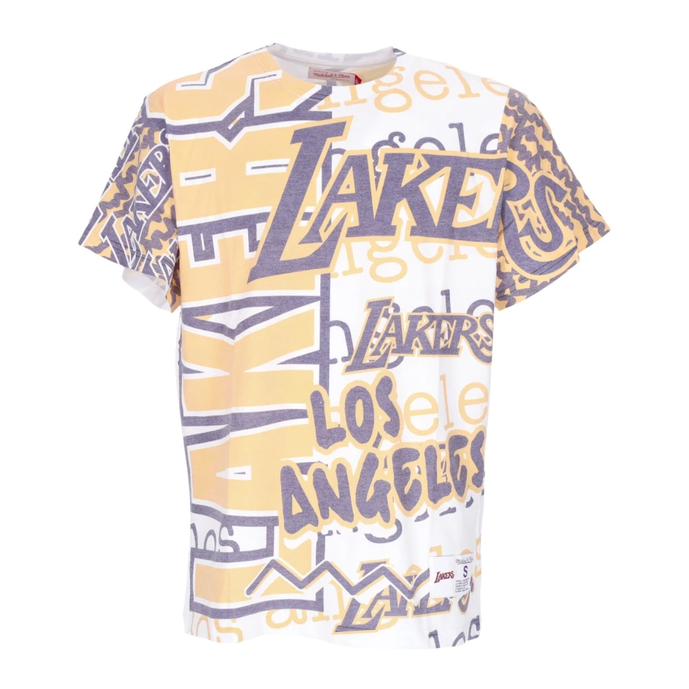 Mitchell & Ness NBA Jumbotron 2.0 Tee Los Angeles Lakers Multicolor, Herr