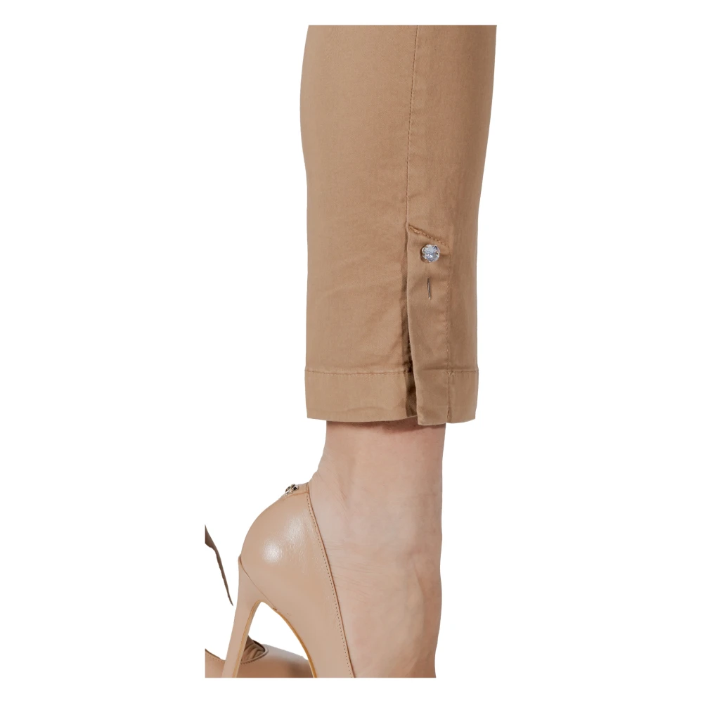 Liu Jo Katoenen Sigarettenbroek Dames Collectie Beige Dames