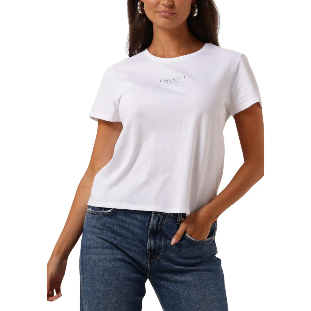 Twinset Elegant Wit T-shirt White Dames
