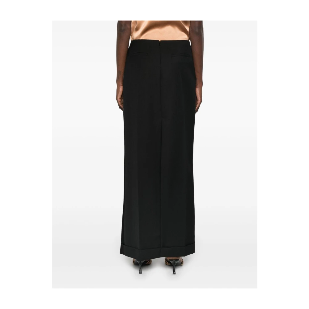 pinko Zwarte Wollen Rok Black Dames
