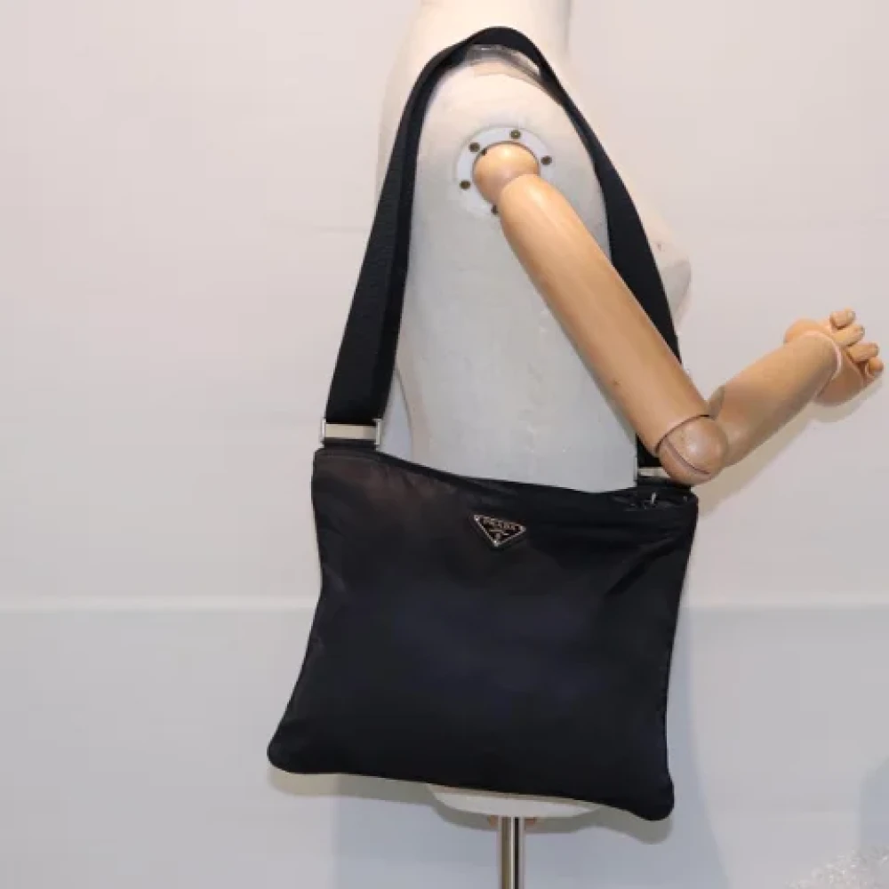 Prada Vintage Pre-owned Fabric prada-bags Black Dames