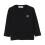 enfants-pull-en-coton-noir-col-rond