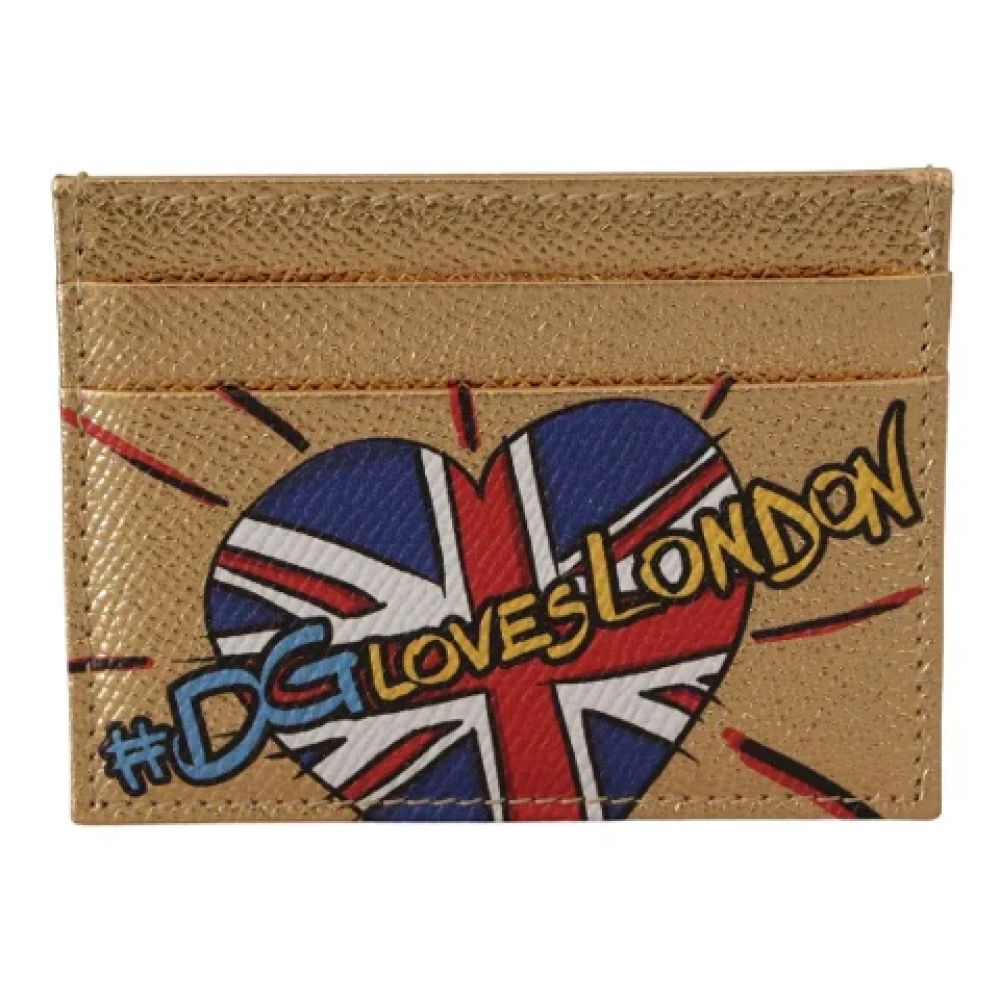 Dolce & Gabbana Pre-owned Leather wallets Yellow Dames