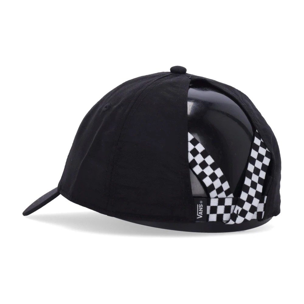 Vans Gebogen Klep Hoge Achterkant Pet Zwart Black Heren